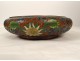 Bronze cup cloisonné enamel flowers foliage China early 20th century