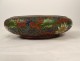Bronze cup cloisonné enamel flowers foliage China early 20th century