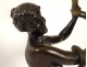 Bronze sculpture naked woman Eve snake Garden Eden Van Den Bossche XIXth