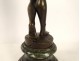 Bronze sculpture naked woman Eve snake Garden Eden Van Den Bossche XIXth