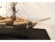 Painted wooden boat model Trois-Mâts ship Desaix late 19th 20th century collection