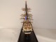 Painted wooden boat model Trois-Mâts ship Desaix late 19th 20th century collection