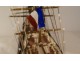 Painted wooden boat model Trois-Mâts ship Desaix late 19th 20th century collection