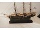 Painted wooden boat model Trois-Mâts ship Desaix late 19th 20th century collection