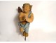 Sculpture polychrome wood statue cherub cherub angel XVIIth century