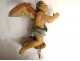 Sculpture polychrome wood statue cherub cherub angel XVIIth century