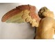 Sculpture polychrome wood statue cherub cherub angel XVIIth century