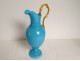 Toilet service jug basin blue opaline bronze swan neck Charles X XIXth