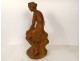 Large terracotta sculpture JB. Pigalle Venus with doves 1751 XVIIIth