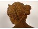 Large terracotta sculpture JB. Pigalle Venus with doves 1751 XVIIIth