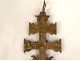 Croix Caravaca bronze Christ crucifix angelots calice Espagne XVIIè siècle