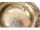 Small Setla hammam bowl, solid silver, Tunisian design, floral and foliage pattern, 156g, 19th century