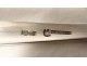 Russian solid silver asparagus tongs Moscow 1879 243gr monogram 19th century