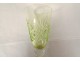 6 verres à pied à vin cristal taillé couleur verte chartreuse fin XIXème