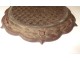 Paire plats laque Cinabre Chine dragons perle signature Qianlong XIXème