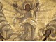 Icône orthodoxe russe Moscou argent Ascension Christ Vierge apôtres XVIIIè