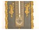 Empire thermometer in gilt bronze depicting dancing women, cherubs, and an eagle, 19th century