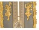 Empire thermometer in gilt bronze depicting dancing women, cherubs, and an eagle, 19th century