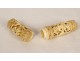 Etui cylindrique à message ivoire sculpté personnages Haute Epoque XVIème