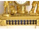 Pendule Louis XVI Lanterne Magique enfants bronze doré marbre Roque XVIIIè