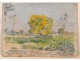 HSC post-Impressionist painting &quot;yellow trees&quot; Henri Dreyfus-Lemaitre 19th