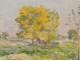 HSC post-Impressionist painting &quot;yellow trees&quot; Henri Dreyfus-Lemaitre 19th
