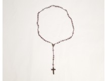 Coral Rosary Crucifix Christ 19th