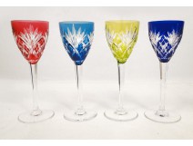 4 crystal stemware St. Louis 20th