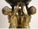 Globe Luminaire clock gilt bronze Louis XVI marble Amours 19th