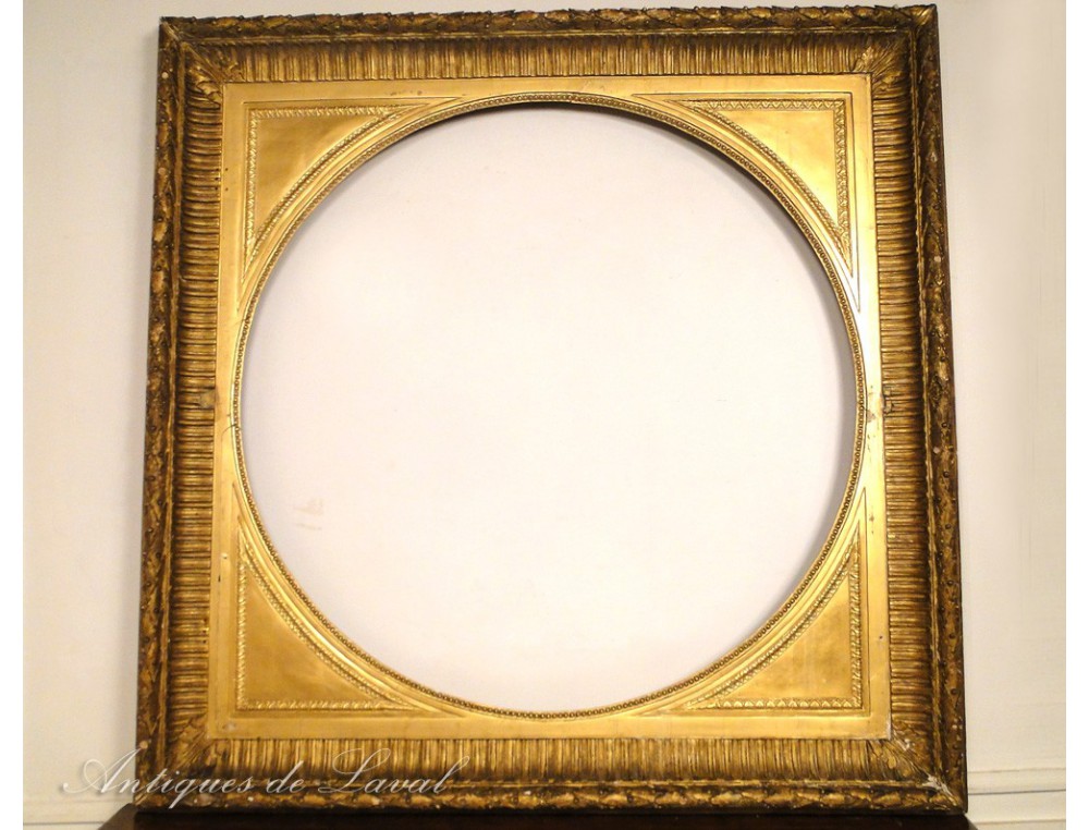 Cadre Photo Sculpté Doré - Style Ancien - Pour Photo 12x16 Pouces - Neuf