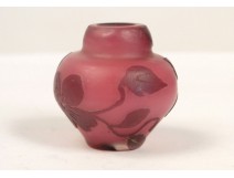Miniature vase glass paste, Weis, Art Nouveau, nineteenth