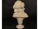 Alabaster bust sculpture girl Cipriani Art Nouveau 19th