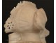 Alabaster bust sculpture girl Cipriani Art Nouveau 19th