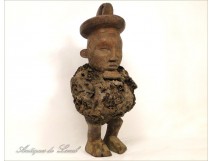 African wooden statuette Fetish ethnic tribal 20th