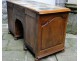 Louis XV desk coffered solid birch leather gilt iron 20th