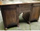 Louis XV desk coffered solid birch leather gilt iron 20th