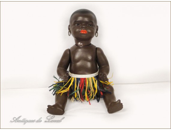 Poupee Ancienne Tete Biscuit - Bebe Caractere Noir Heubach Koppelsdorf Poupee Ancienne Tete Biscuit - Bebe Caractere Noir Heubach Koppelsdorf