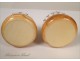 Pair of ivory salt cellars of Dieppe, Napoleon III, XIX