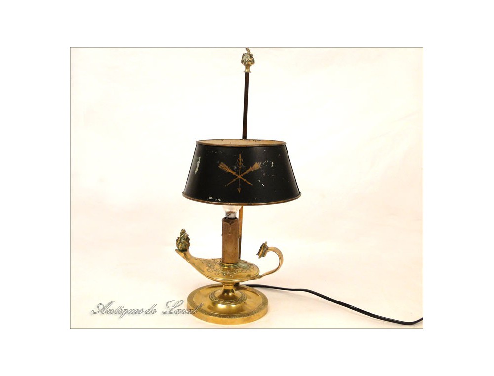 Lamp kettle Empire gilt bronze oil lamp 20th