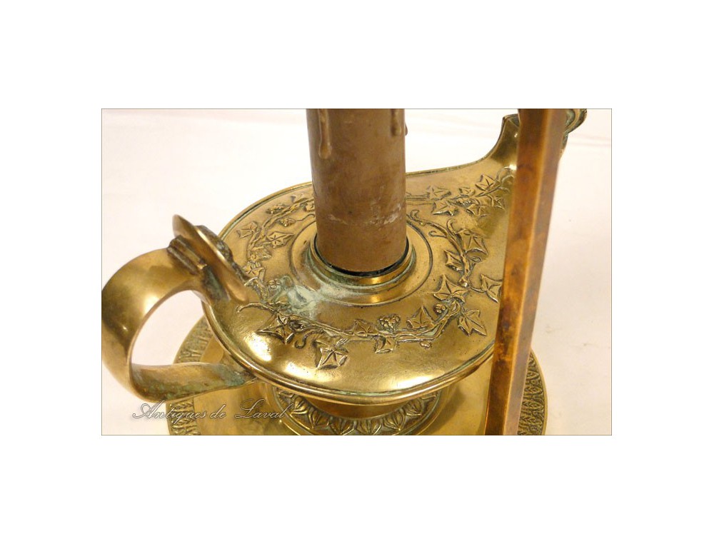 Lamp kettle Empire gilt bronze oil lamp 20th