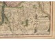 Map engraving watercolor Helevtie Nicolas Visscher 17th