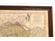 Map engraving watercolor Helevtie Nicolas Visscher 17th