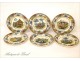Plates 6 Characters Creil 19th Asia Africa Colonies