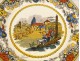 Plates 6 Characters Creil 19th Asia Africa Colonies