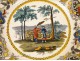 Plates 6 Characters Creil 19th Asia Africa Colonies