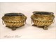 Pair of copper planter Flowers NAPIII 19th Lions