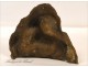 Sculpture bas-relief bronze bouqetin F.Salmon 20th