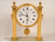 Clock gilt bronze columns Hour Lavigne Paris 20e