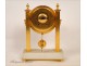 Clock gilt bronze columns Hour Lavigne Paris 20e