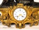 Bronze clock, Woman and Cherub, Charpentier, Louis XV, XIX